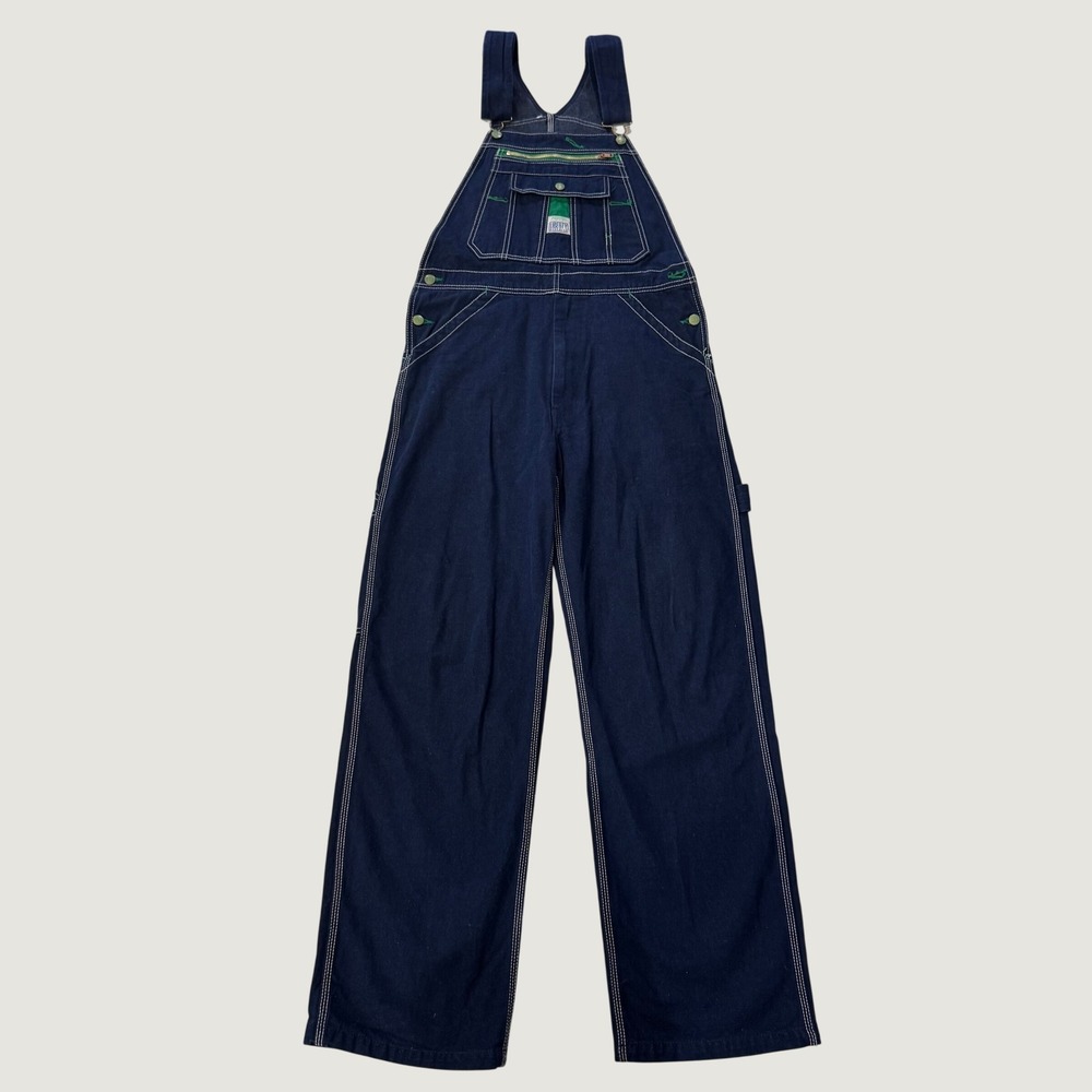 Liberty Men's Denim Bib Overalls 30x32 Carpenter Workwear Dark Wash Cotton
